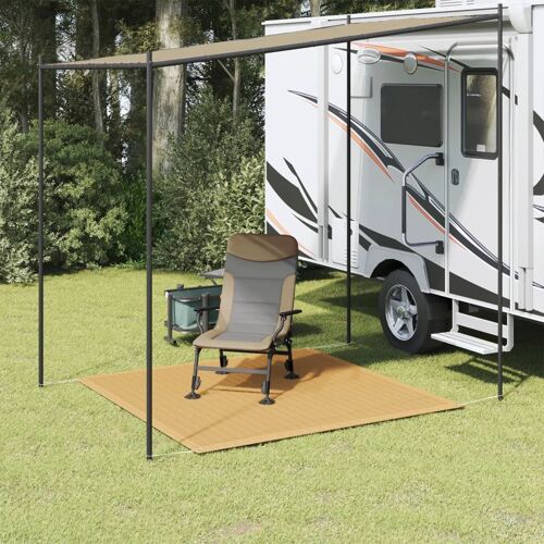 Vidaxl Tapis De Tente Sable 200x200 Cm Pehd