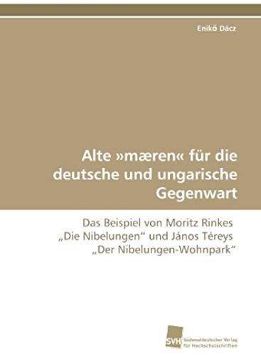 Alte »Mæren« Für Die Deutsche Und Ungarische Gegenwart