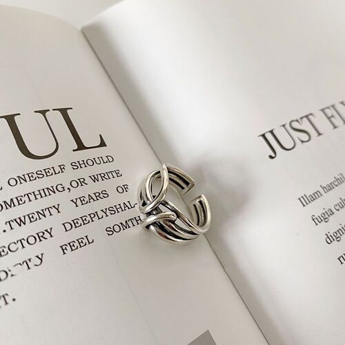 XIYANIKE-Bijoux à la Main de Style Minimaliste pour Femme, Variété de Fleurs de Documents en Argent, Design Créatif, Accessoires de ix