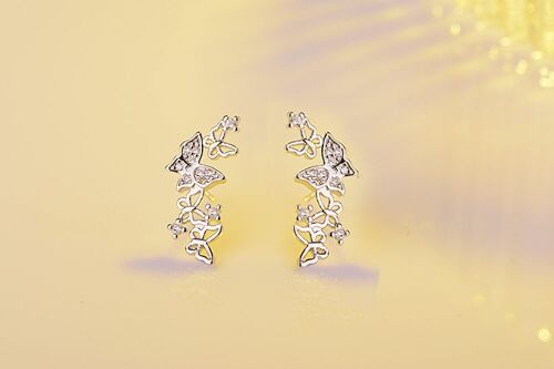 Xiyanike ¿ Boucles D'oreilles En Zircon Pour Femmes, Couleur Argent, À La Mode, Noeud Papillon Coréen, Oorbellen Brincos, Ves6613, Nouvelle Collection, Offre Spéciale