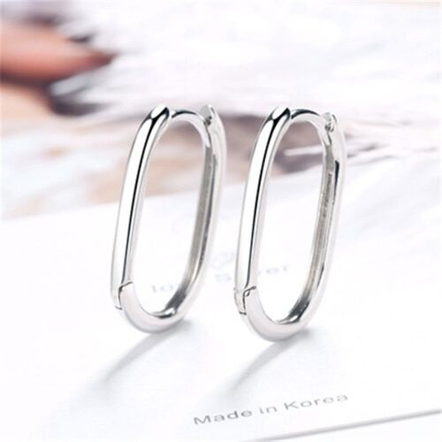 Xiyanike ¿ Boucle D'oreille Pour Femme, Couleur Argent, Mode Coréenne, Dorée, Géométrique, Ovale, Simple, Bijoux