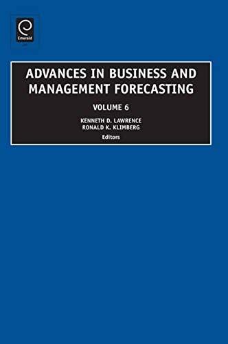 Advances In Business And Management Forecasting