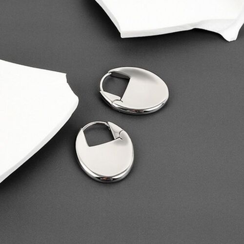 Xiyanike ¿ Boucles D'oreilles En Forme De Cerceau Pour Femmes, Couleur Argent, Géométrique, Mode Rétro, Bijoux Créatifs Faits À La Main, Cadeau De Fête, Vente En Gros
