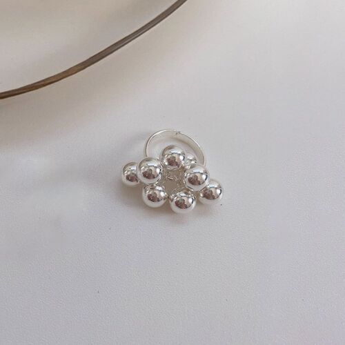 Xiyanike-Bagues Géométriques En Forme De Boule De Documents En Argent Brcorporelle, Mode Coréenne, Nouveaux Bijoux, Cadeau De Ix, Pour Femme Et Fille