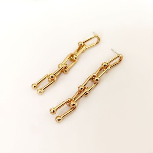 Xiyanike ¿ Collier Et Boucles D'oreilles En Forme De U Pour Femme, Ensemble De Bracelets Et Colliers, Tendance, Tendance, Prévention Des Allergies, Charme Magnifique