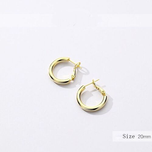 Xiyanike ¿ Boucles D'oreilles En Forme De Cercle Pour Femme Et Fille, Couleur Argent, Forme Géométrique, Accessoires De Fête, Bijoux De Mode