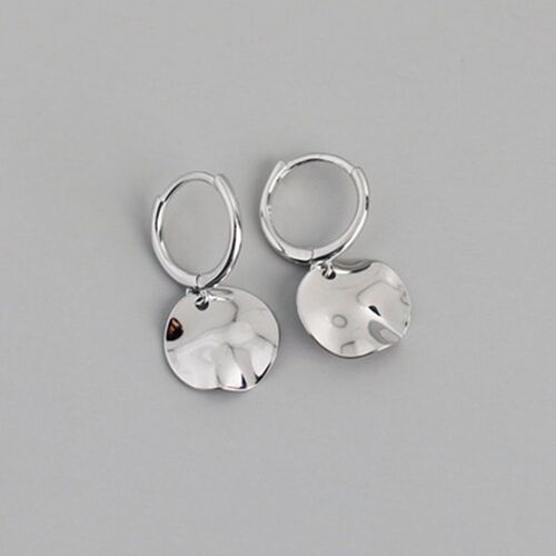 Xiyanike ¿ Boucles D'oreilles Rondes À Disque Rond De Couleur Argent Pour Femme, Bijoux Rétro À La Mode, Cadeau D'amoureux, Nouveauté 2021