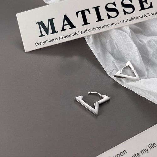 Xiyanike ¿ Boucles D'oreilles Géométriques Couleur Argent, Design Vintage, Triangle, Bijoux, Accessoires De Fête, Couple