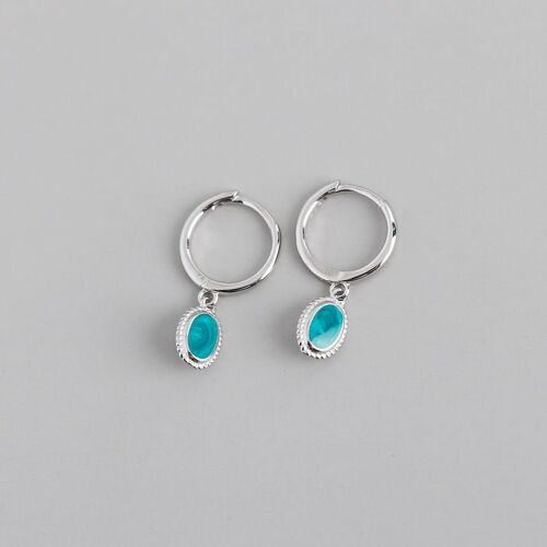 Xiyanike ¿ Boucles D'oreilles En Forme De Cerceau Pour Femmes, Couleur Argent, Géométrique, Mode Rétro, Bijoux Créatifs Faits À La Main, Cadeau De Fête, Vente En Gros