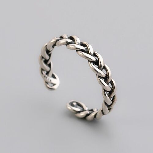 Xiyanike ¿ Bague Ajustable De Couleur Argent, Vintage, Visage Souriant, Pour Femmes, Punk Hip Hop, Bijoux De Mode, Meilleur Cadeau
