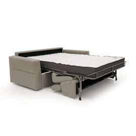 Canapé Lit Matelas H18 180 Cm Brun