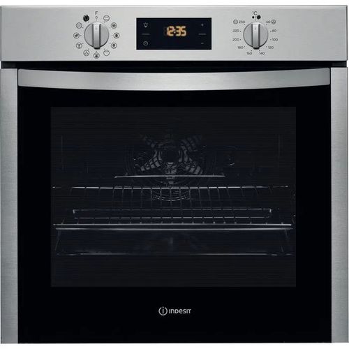 Indesit IFW 5844 P IX - Four - intégrable - niche - largeur : 56 cm - profondeur : 56 cm - hauteur : 60 cm - avec système auto-nettoyant - classe A+ - acier inoxydable