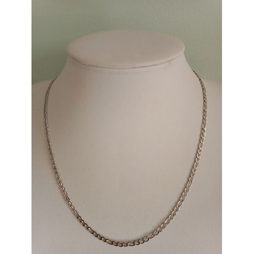 Chaîne En Acier Inoxydable Maille Figaro Alternée Taille 46 Cm
