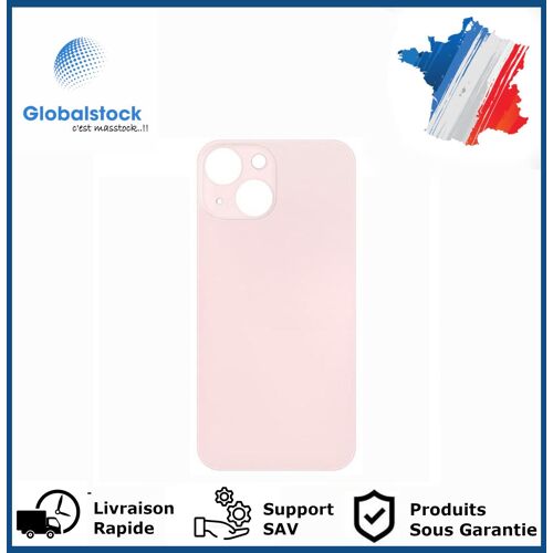 Vitre Arrière Pour Iphone 13 Rose Logo + Ce