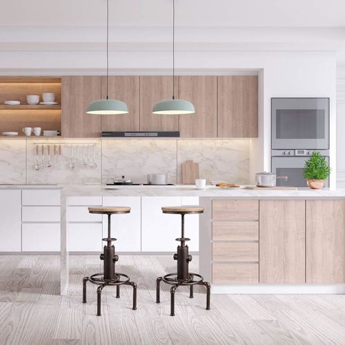 Tabouret De Bar Industriel Réglable En Hauteur 60-75cm