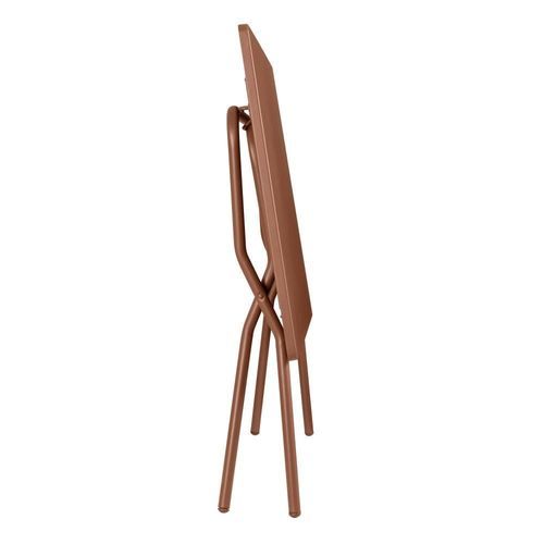 Table De Jardin Pliante En Acier Orange L70xl120xh72