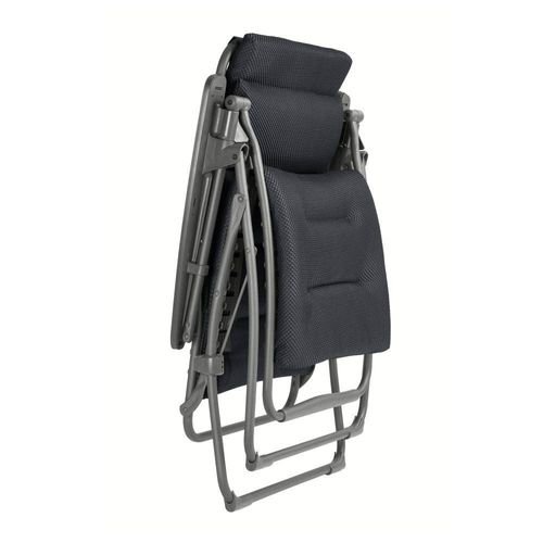 Ensemble Fauteuil Relax Et Porte Gobelet En Acier Gris