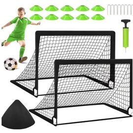 But De Football - C - 6x4 Pieds - Métal - Pliable - Bleu