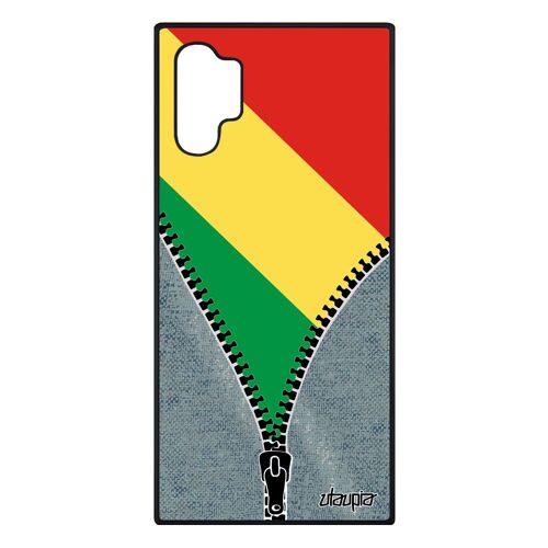 Coque Silicone Samsung Note 10+ Plus Drapeau Congo Brazzaville Congolais Jeux Olympiques Foot Smartphone Coupe D'afrique Jo Galaxy