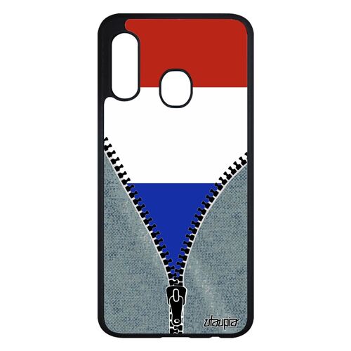 Coque Drapeau France Français Pour Samsung A20e Silicone Caoutchouc Housse Dessin Foot Euro Jeux Olympiques Rigide Football Galaxy