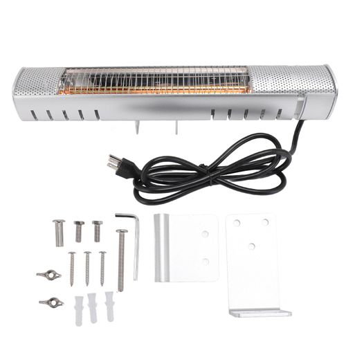 Chauffage infrarouge 1500W, pour intérieur et extérieur, mur de Patio, étanche IP65, couverture de 30 mètres carrés, chauffage rapide 3S