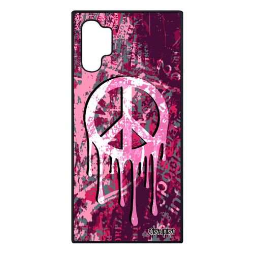 Coque Samsung Note 10+ Plus Silicone Peace And Love Peinture Street Art Reggae Metal Tatouage Journal De Protection Ragga & Galaxy
