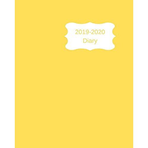 2019-2020 Diary: 8x10 Day To A Page Academic Year Diary, Notes, To Do List & Priorities On Each Page. Yellow Design
