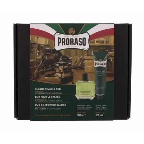 Proraso 100ml Duo De Rasage Classique Vert, Après-Rasage 