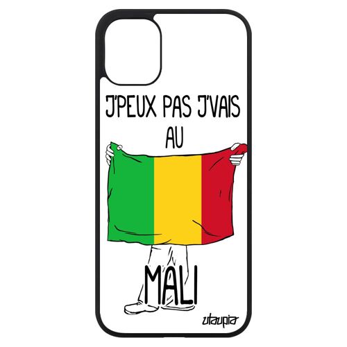Coque Pour Iphone 11 Silicone J'peux Pas J'vais Au Mali Coupe D'afrique Humour Coupe Du Monde Housse Rigide De Protection Can