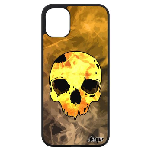 Coque Pour Iphone 11 Silicone Tete De Mort Pirate Cadeau De Noel Original Crane Etui Squelette 4g Telephone Horreur Tattoo