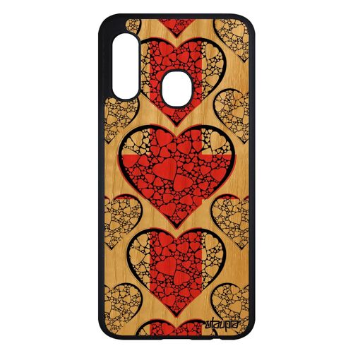 Coque bois A20e silicone drapeau angleterre anglais smartphone grande bretagne antichoc noir britannique coeur Euro Samsung galaxy