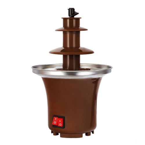 Fontaine à chocolat domestique à trois couches, fondue au chocolat, machine à lave au chocolat pour faire fondre le chocolat, tour à chocolat, fontaine à chocolat triple domestique