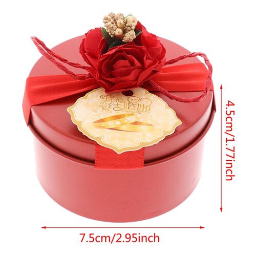 Boîte ronde à bonbons et chocolats, emballage cadeau pour fête de mariage