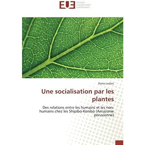 Une Socialisation Par Les Plantes