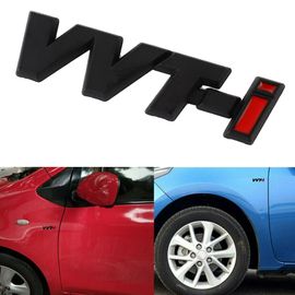 Badge De Coffre En Abs 3d, 1 Pièce, Emblème Noir/Rouge De Garde-Boue Vvti Vvt-I, Autocollant De Décoration De Style De Voiture Pour Accessoires Toyota