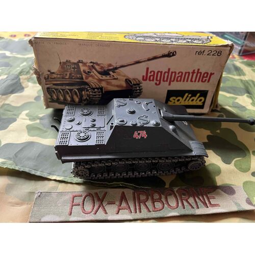 Char Jagdpanther N°228 Annee 9/1971 1/43eme De La Marque Solido +Boite D'Origine