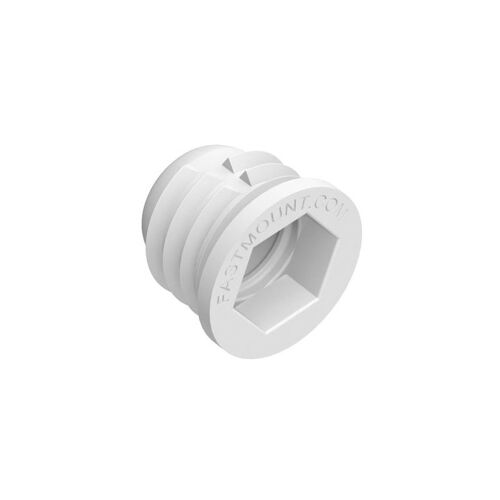 Clip femelle autotaraudeur pc-f1a - Décor : Blanc - Diamètre perçage : 16,8 mm - Fixation : A encastrer - Matériau : Plastique - FASTMOUNT