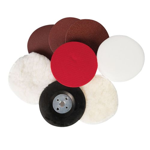 KIT DE LUSTRAGE PONCAGE POLISSAGE DE DIAMETRE 115 FILETAGE M14