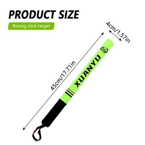 Bâtons D'arts Martiaux En Cuir Pu,Cible À Main,Bâtons D'art Martial,Bâtons D'entraînement De Réaction De Vitesse De Combat Adaptés À La Pratique Des Débutants - Type Fluorescent Green
