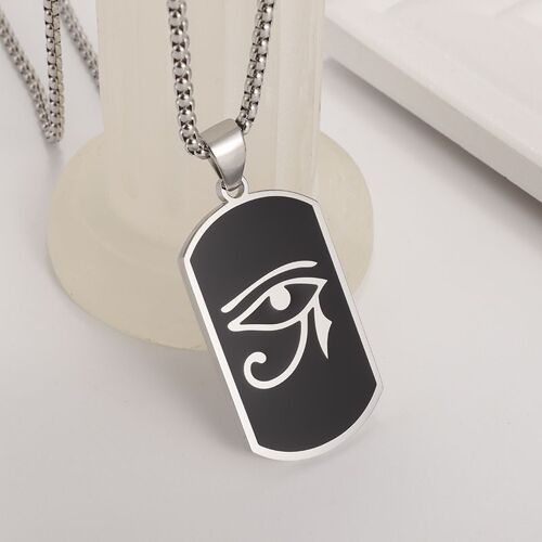 Collier Pendentif En Métal De Style Religieux Rétro Pour Hommes, Bijoux D'amulette, ?il De Triangle, Maçonnique, Classique, Punk, Haute Qualité
