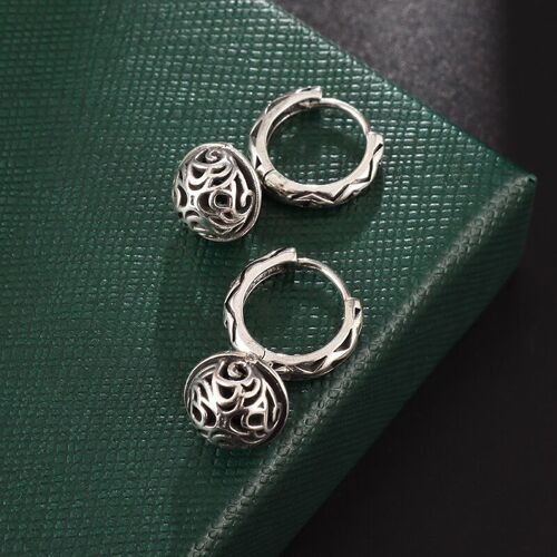Boucles D'oreilles Rétro Gothiques En Argent Pour Hommes Et Femmes, Pendentif Tête De Mort, Bijoux De Fête Décontractés, Cadeau D'halloween, Document, Mode