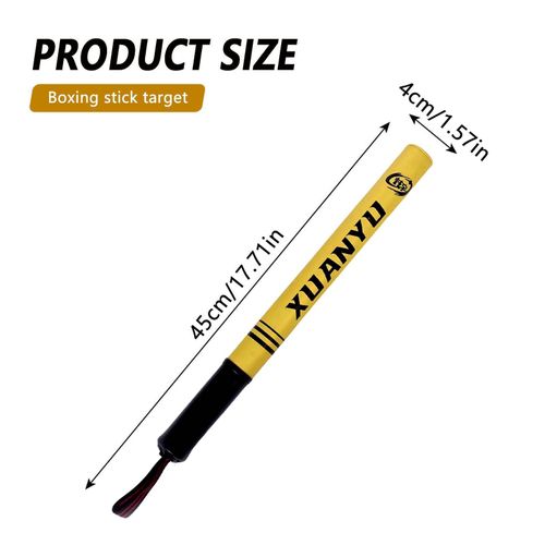 Bâtons D'arts Martiaux En Cuir Pu,Cible À Main,Bâtons D'art Martial,Bâtons D'entraînement De Réaction De Vitesse De Combat Adaptés À La Pratique Des Débutants - Type Fluorescent Yellow
