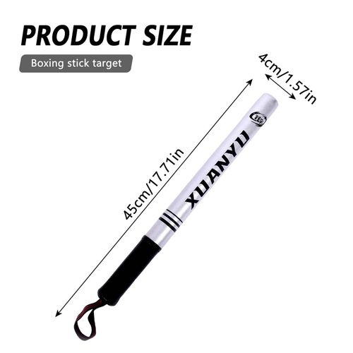 Bâtons D'arts Martiaux En Cuir Pu,Cible À Main,Bâtons D'art Martial,Bâtons D'entraînement De Réaction De Vitesse De Combat Adaptés À La Pratique Des Débutants - Type Silver