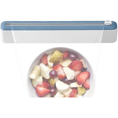 Organisateur D'emballage Alimentaire Avec Coupe-Papier, Distributeur De Film Alimentaire Avec Coupe-Papier, Distributeur Magnétique De Papier Aluminium, Outil De Cuisine Pour Couper Le Papier Aluminium, Organisateur