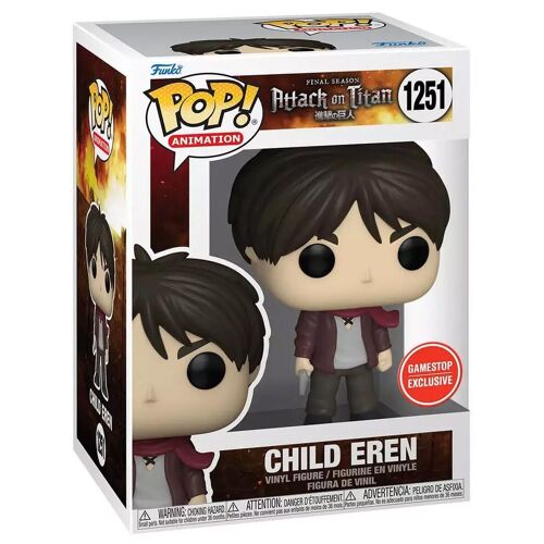 Figurine Funko Pop - L'attaque Des Titans (Snk) N°1251 - Eren Enfant (68200)