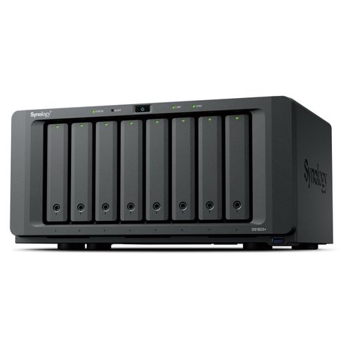 Synology DiskStation DS1825+ serveur de stockage NAS Ryzen Embedded V1500B 8 Go DDR4 0 To Noir