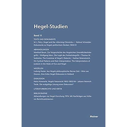 Hegel-Studien / Hegel-Studien Band 11 (1976)
