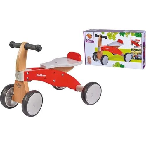 Jouet en bois - EICHHORN - Eichhorn - Siège ajustable - Bois de hêtre - 4 roues - 1-3 ans