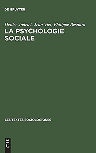 La Psychologie Sociale