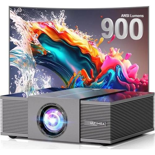 ULTIMEA Native Full HD 1080P Projector, 4K Projector Supported 900 ANSI, Object Avoidance, Auto FocusKeystone in 6D, Bluetooth WiFi